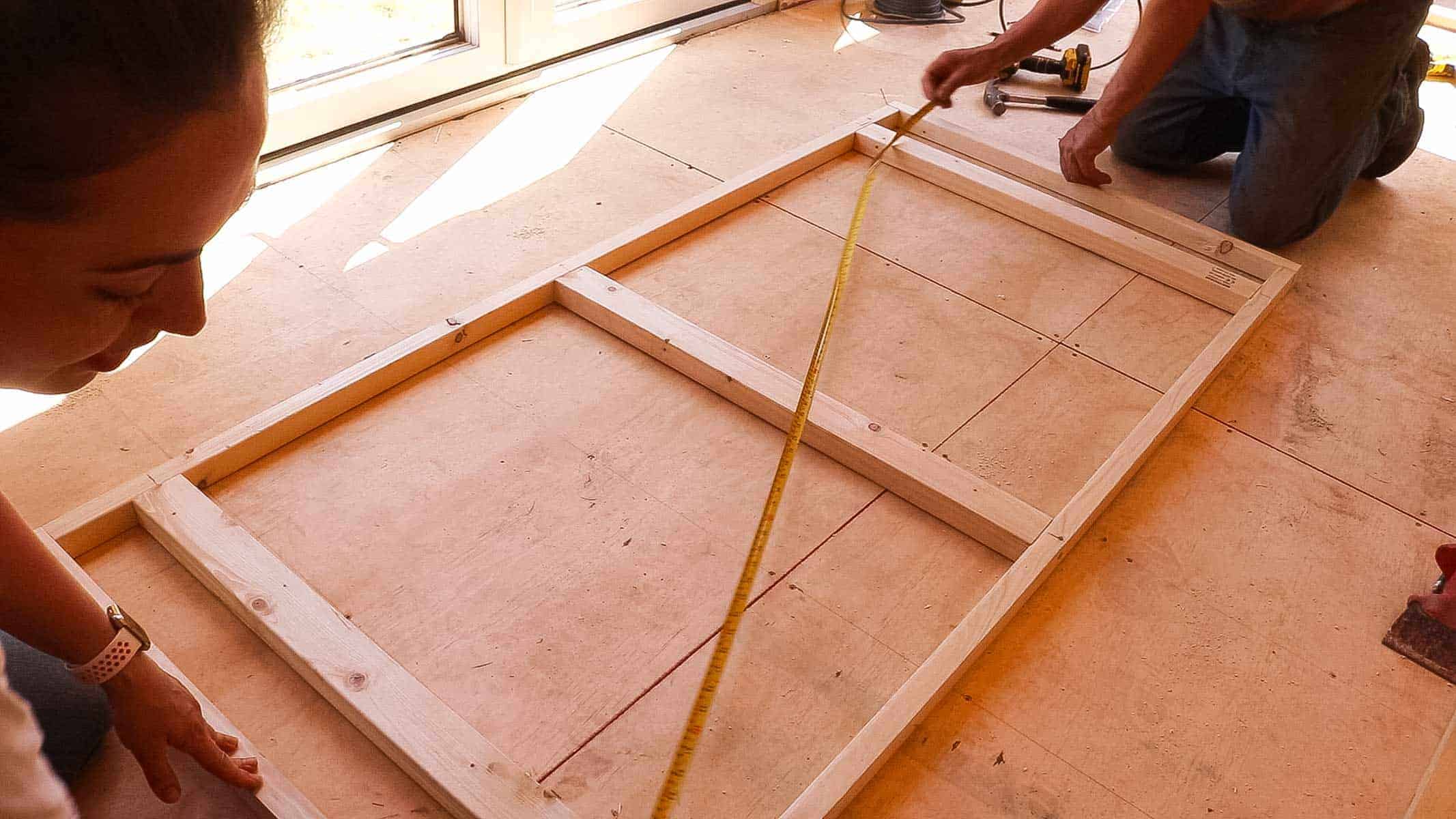 how to build a shed door with plywood